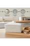 Rovill Ceramic Bread Bin 30.5x18x18cm -white - 5