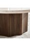 CREMA COFFEE TABLE MARBLE LARGE - CREAM & BROWN - 4