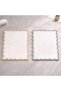 Delilah Scallop Cotton Bathmat 60x90cm - Beige/white - 3
