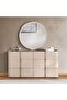 Amelia Dresser With Mirror White Grey - 2