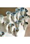 Bianca Porcelain Handmade Vase 27x27x31cm - Blue - 2