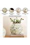Alban Ceramic Vase 28x28x24cm - Green - 5
