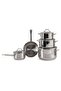 Pradeep 9-Piece Stainless Steel Cookware Set -Chrome - 7
