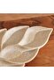 Sena Resin Leaf Tray 46.7x20.5x4.3cm - Beige - 3