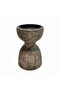 Aeon Mango Wood Pillar Candle Holder 10x10x15cm -white - 4
