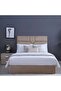 ELLIANA TWIN BED VELVET BEIGE 140X200 CM - 2