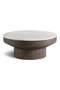 Abelia Coffee Table Marble - White & Brown - 6