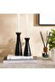 Durian Mango Wood Taper Candle Holder 7x7x20cm -black - 3