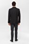 Black Regular Patterned Mono Collar 6 Drop Jacket - 7