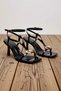 Women's Thin Heeled Square Toe Patent Leather Sandals Functional Durable Quality Comfortable Stylish - 4