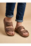 Men's Orthopedic Ultra Comfortable Sole Adjustable Non-Slip Velcro Stylish Leather (Synthetic) Slippers - 6