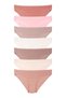 Women's Soft Colored Cotton Stretch Fabric Briefs 7-Pack 37000-602