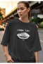 Punk Rock Digital Print Black and White Oversize Unisex T-Shirt - 3