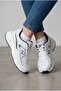 Drkstp-182 Balance Premium Mesh Orthopedic Sole White Navy Women's Sneaker - 4