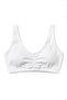 Girl's 3-Piece Cotton Bustier with Thick Straps, Gathered Front and Padded Comfortable Sporty Cut (6205-3) - 2