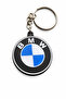 سلسلة مفاتيح بشعار BMW بتصميم بسيط - إكسسوار سيارات معدني فاخر