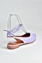 Lilac Women's Ballerina Flats with Ankle Tie M726890209 - 7