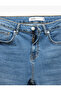 Oversize Denim Shorts Bermuda Pocket Detail Cotton - 8