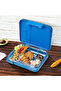 4/6 Compartments Bento Glitter Lunch Box - Blue - 5