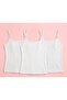 Women's 3-Piece String Strap Athlete Set White Color Basic Underwear - 2