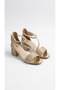 Girls' Gold-Colored Stone-Embellished Comfortable Heels Mother-Daughter Combination Stylish Evening Dress Shoes - 5
