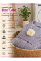 1 Pcs Unisex L Size Kimono Collar 330Gsm Microfiber Quick Absorbent Drying Robe with Belt and Pockets - 7