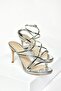 S569716534 Silver Mirror Thin Heeled Women's Evening Dress Shoes - 6