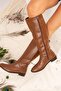 Tan Women's Boots J654065609 - 3