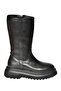R312104909 Black Thick Soled Women's Boots - 6