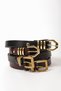 Antique Buckle Belt Black - 6