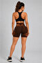 Batik Marble Shorts Hip Gathered Biker Shorts – Push-Up Enhancer & Shaper - 4