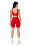Women's Sports Bustier with Support and Flexible Fit Bra - Red - 5