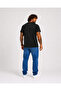 Men's Large Size Crew Neck T-Shirt Black 26135 Black - 2