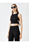 Crop Athlete Window Detailed Crew Neck Cotton - 3