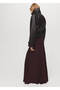 Maxi Flap Detailed Leather-Look Jacket - 4