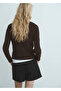Button Asymmetric Collar Sweater - 4