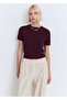 Short Sleeve Crop Sweater