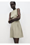 Boat Neck Pleated Dress
