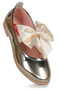 Tari Mirror Bow Elastic Girls' Ballerina Shoes