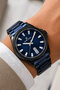 Men's Wristwatch with Calendar Steel Case and Strap Blue Zmdk1133