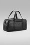 Black Faux Leather Unisex Large Volume Premium Travel & Fitness & Sports Bag - 00125