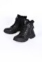 23K310-24 Women's Woolen Non-Slip Sole Leather Boots - 5