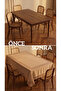 Natural Tablecloth with Lace Edges, Stain-Resistant, Wipeable, Stylish Dining Table Cover 140X220 cm - 6