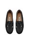 Women's Black Leather Loafer - 4