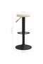 Scaune de bar, 2 buc., crem, catifea - 8