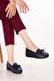 Women's Genuine Leather Comfortable Summer Perforated Casual Shoes Pyt.1300 Navy Blue - 8