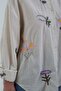 Natural Floral Embroidered Shirt - 6