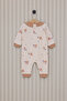 Baby Girl Brown Romper - 3