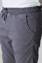 Men's Gray Jogger Pants – Relaxed Fit, Lace-Up, Transitional Casual Use - 5