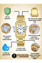 Lc08083 Rectangle Case 3 Atm Water Resistant Roman Numeral Dial 4 Colors Classic Women's Watch - 4